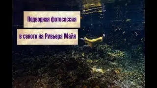 Подводная фотосессия в сеноте на Ривьера Майя в Мексике. Подводная фотография.