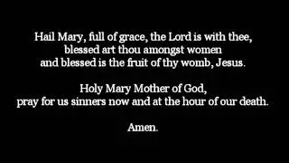 The Hail Mary- Text and Audio