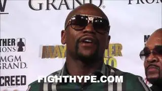 FLOYD MAYWEATHER GIVES PASSIONATE SPEECH AT LAST FINAL PRESS CONFERENCE: 