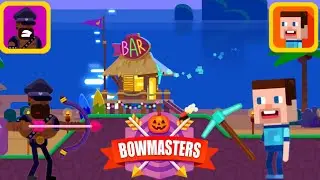 Bowmasters Battle &ndash; Mr. Overlord VS Digger Steve! 💥 Epic Fight