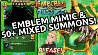 Green Emblem Mimic AVAILABLE NOW! Paladin & Druid Emblem Mimic! 50+ Mixed Summons! Empires & Puzzles