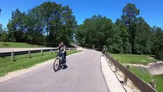 Blue Sky With Wind on Spring Creek Greenway Bike Ride