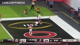 Garrett Wilson touchdown cuts Bama lead to 38-24 Ohio State vs Alabama