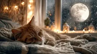 Sleepy Cat Piano 🌙 Calm Piano Music When You Feel Anxious at Night