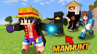 😎 1V3 Manhunt, But I Became Your Favorite ANIME Character..