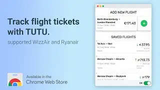 TUTU - Flight Price Checker Chrome extension (WizzAir and Ryanair)