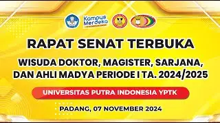 Wisuda UPI-YPTK Periode I Tahun Akademik 2024/2025, Kamis/ 7 November 2024 - Hari Ketiga