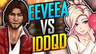 🙂 Best Mercy EeveeA ft. XQC VS Best McCree IDDQD (Multi-Perspective)