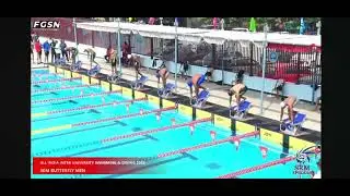 50mMen's Butterfly.Heat 8.Inter University Swimming 2025. SRM Institute of Science and Tech,Chennai