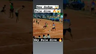 😈Dodgeeeee 🤯Or Poleee🥵 pole dive skills short 🔥#khortha_status #short#khokholover #khokhogame#khokho