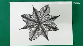 Relaxing Drawing / Abstract art therapy / Zentangle pattern