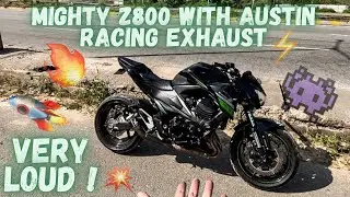 kawasaki z800 is here 🚀 | with AUSTIN RACING exhaust💥 | THE TOXIC RIDER👾
