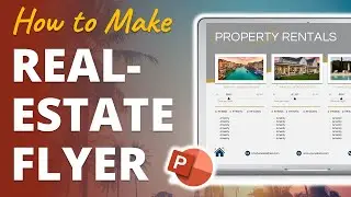 Watch Me Design this Real Estate Flyer in PowerPoint from Scratch! 🏠 [PPT TIPS]