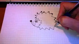Как нарисовать ежика / Простые рисунки Ежик