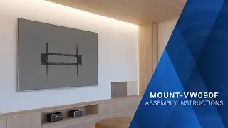MOUNT-VW090F Ultra Heavy Duty TV Wall Mount Assembly by VIVO