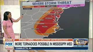 Multiday Severe Weather Threat Moves Into Mid-Atlantic, Parts Of Northeast On Thursday