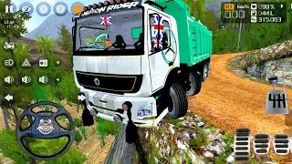 8x8 Tipper Bharat Benz Truck Driving In Indian Offroad | Bus Simulator Indonesia | Bussid Mod 