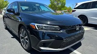 2023 Honda Civic Ex Sedan - Crystal Black Pearl - Walkaround