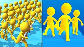 Looking Good 🔴🔴Gun Clash 3D Vs Join Clash 3D Walkthrough Max Levels Gameplay HR1B