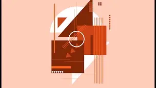 Геометрическая абстракция в фотошопе. Geometric abstract in photoshop. Creative design