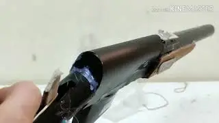 Paper police M1928 style Rifle | How to make retro gun that shoots rubber bands