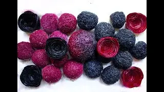 Огромный мыльный шар. Красно-черный комплект. Хрустящие розы, рассыпчатые шарики.