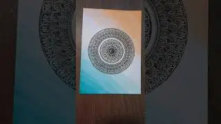 mandala with tricolor background ✨ #youtubeshorts #india #watercolor #mandala #art