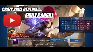 MLBB Burst Damage Beatrix Angry x smile solo rank mythic..... Overpower!!!