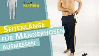 Seitenl&auml;nge f&uuml;r M&auml;nnerhose ausmessen | DIY Anleitung zum Ma&szlig;nehmen