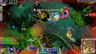 Blitzcrank Teemo vs Lucian Alistar - season 4 blind