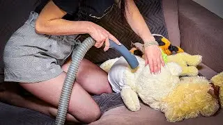 Чистка Плюшевого Мишки ASMR 🧸 | Уютные Звуки Пылесоса И Белый Шум (3 Часа)
