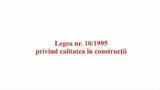 Legea 10/1995