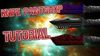 COD: Knife Paintshop Tutorial | Fade,Crimson Web,Blood!