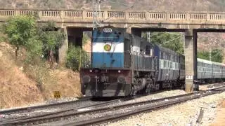 ED WDM3D ALCo power thrash with Mumbai CST Nagercoil exp