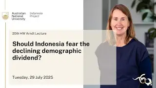 20th HW Arndt Lecture, ANU Indonesia Project
