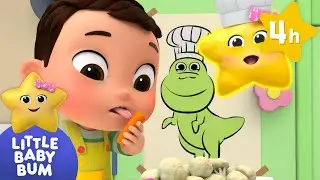 Munch it Crunch it! Vegetable Song⭐ Four Hours of Nursery Rhymes by LittleBabyBum