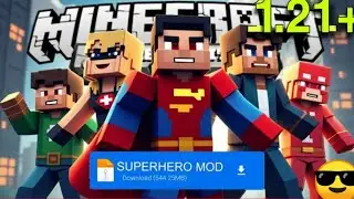 Minecraft superhero mod for minecraft 1.21+ | check description