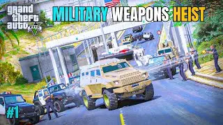 BIGGEST MILITARY WEAPON TRUCK HEIST EVER | GTA 5 Gameplay #1  | 4k