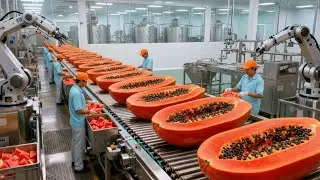 Inside a Modern Papaya Factory: From Farm to Dessert | Full  Documentary