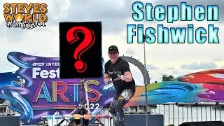 Disney Fine Artist Stephen Fishwick Paints Unique Picture At The Festival Of The Arts!
