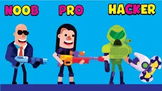 NOOB vs PRO vs HACKER in HitMasters