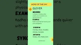 QUIVER #ssccgl #shorts #viralshorts #trendingshorts #antonyms #synonyms #upscenglish