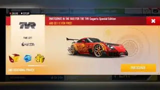 ASPHALT 8: TVR SAGARIS SE R&D. FIRST LOOK.