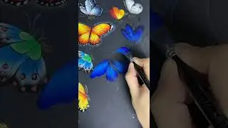 Bird Of Paradise💕| Creative Painting Technique 💖😱 #art  #shorts #diy #tutorial #paradise