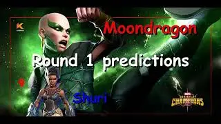 MCOC Moondragon arena predictions | MCOC Shuri arena predictions | round 1