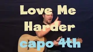 Love Me Harder (Ariana Grande) Easy Guitar Lesson How to Play Tutorial