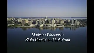 Madison Wisconsin State Capitol and Lakefront