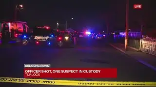 CHP officer injured in Turlock shooting; search continues for 2nd suspect