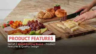 Amazon Listing Video | Premium Acacia Wood Cutting Board &ndash; Product Features & Quality Design