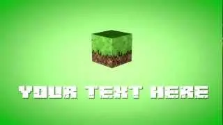 Template #3 - Minecraft intro (C4D + AE)